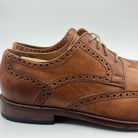 COLE HAAN Nike Air Giraldo wingtip oxfords leather dress shoes Size 11 - Picture 4 of 16